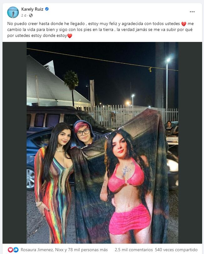 Publicación de Karely Ruiz