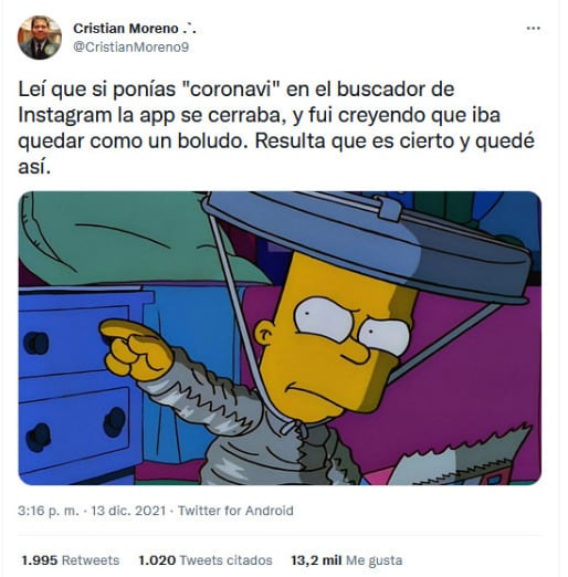 Instagram: ¿Qué pasa cuando buscas ‘coronavirus’ o ‘vacuna?