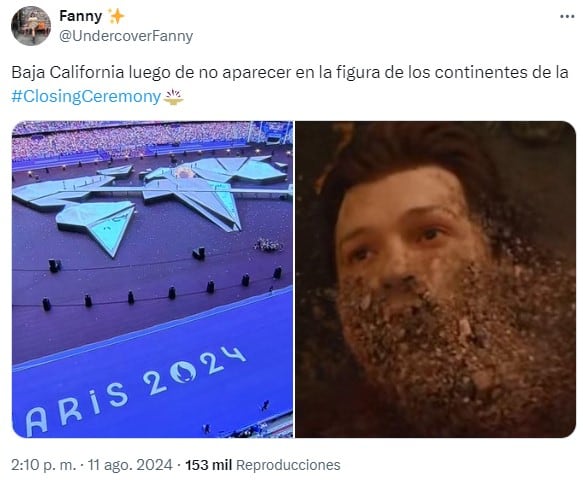 Memes de la ceremonia de clausura de París 2024