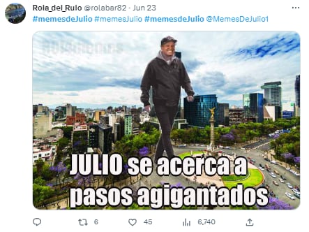 Memes por el mes de julio