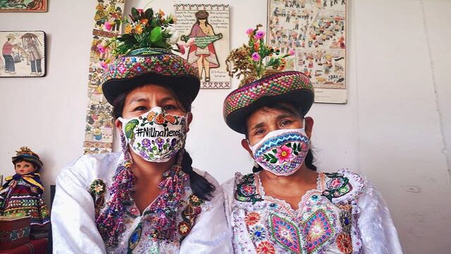 Crean cubrebocas con diseños indígenas.