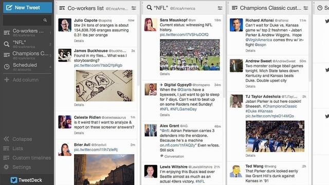 Imagen: TweetDeck