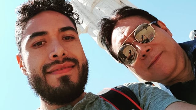 Elías Mejía junto a su hijo Elías Jr