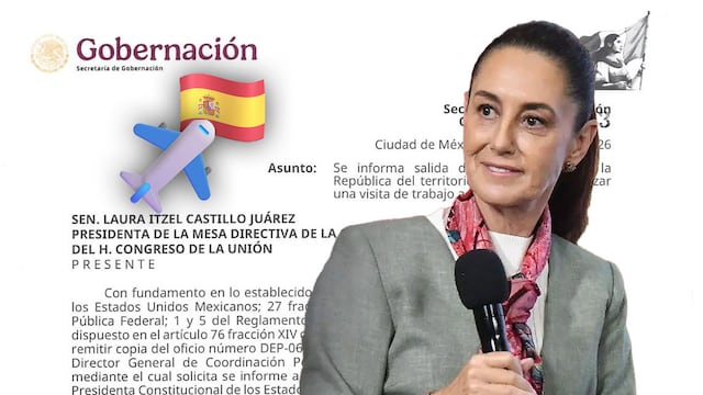 Viaje de Sheinbaum a Barcelona ya fue notificado al Senado