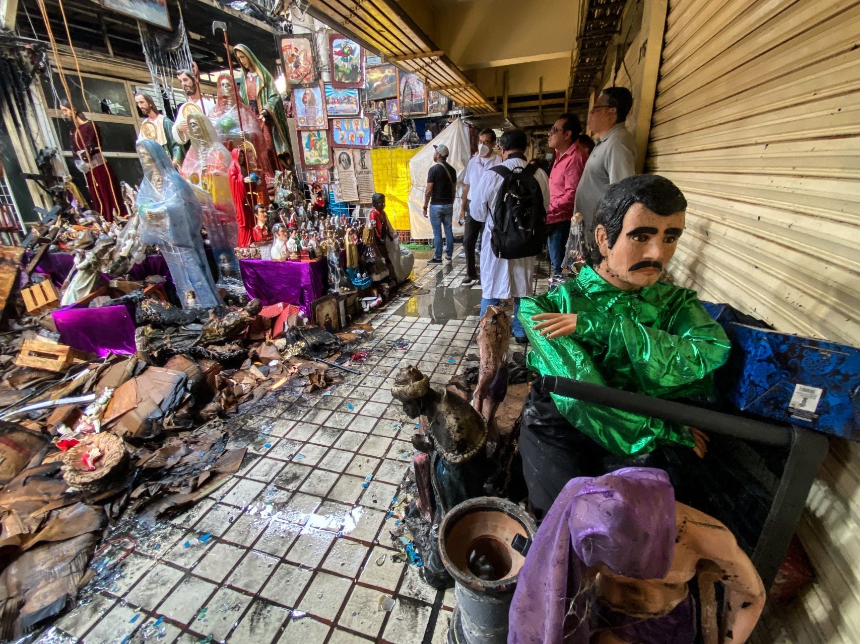 Incendio en el Mercado de Sonora
