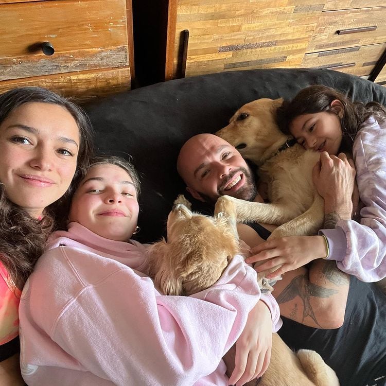Jesse Huerta y su familia.