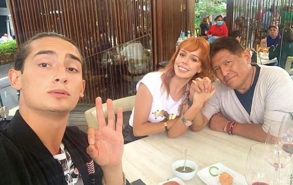 Juan Osorio junto a su novia Eva Daniela y su hijo Emilio