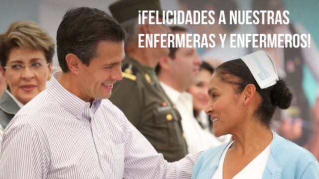 El mandatario resaltó su gran entrega y vocación en el cuidado de la salud. Foto/@EPN