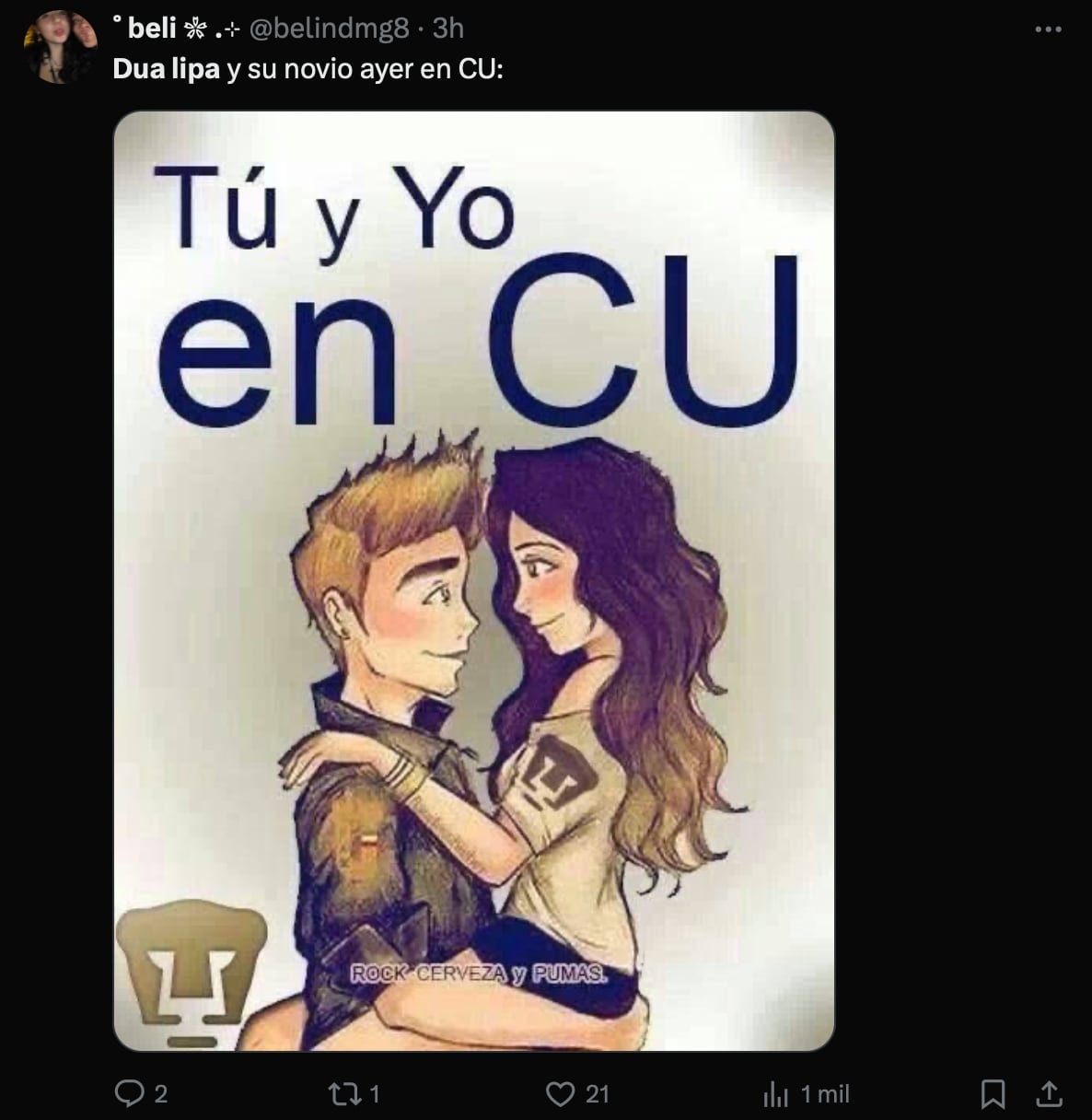 Los memes de Dua Lipa en CU maldicen a Benito Juárez por el día de asueto cuando nos visitaba