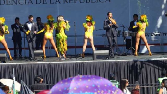 Sonora Santanera en el Zócalo previo al Informe de AMLO