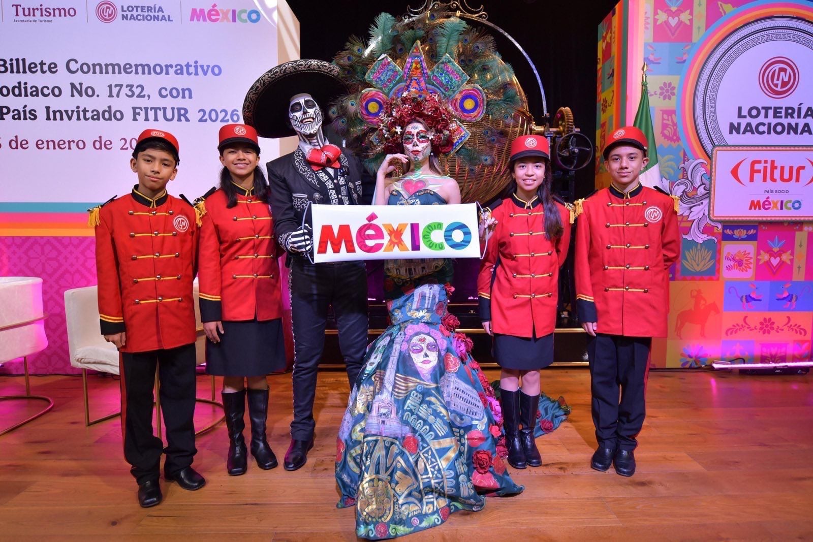 México rumbo a FITUR 2026: Lotería Nacional presenta billete conmemorativo.