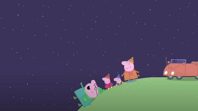 Mirando las estrellas con Peppa Pig