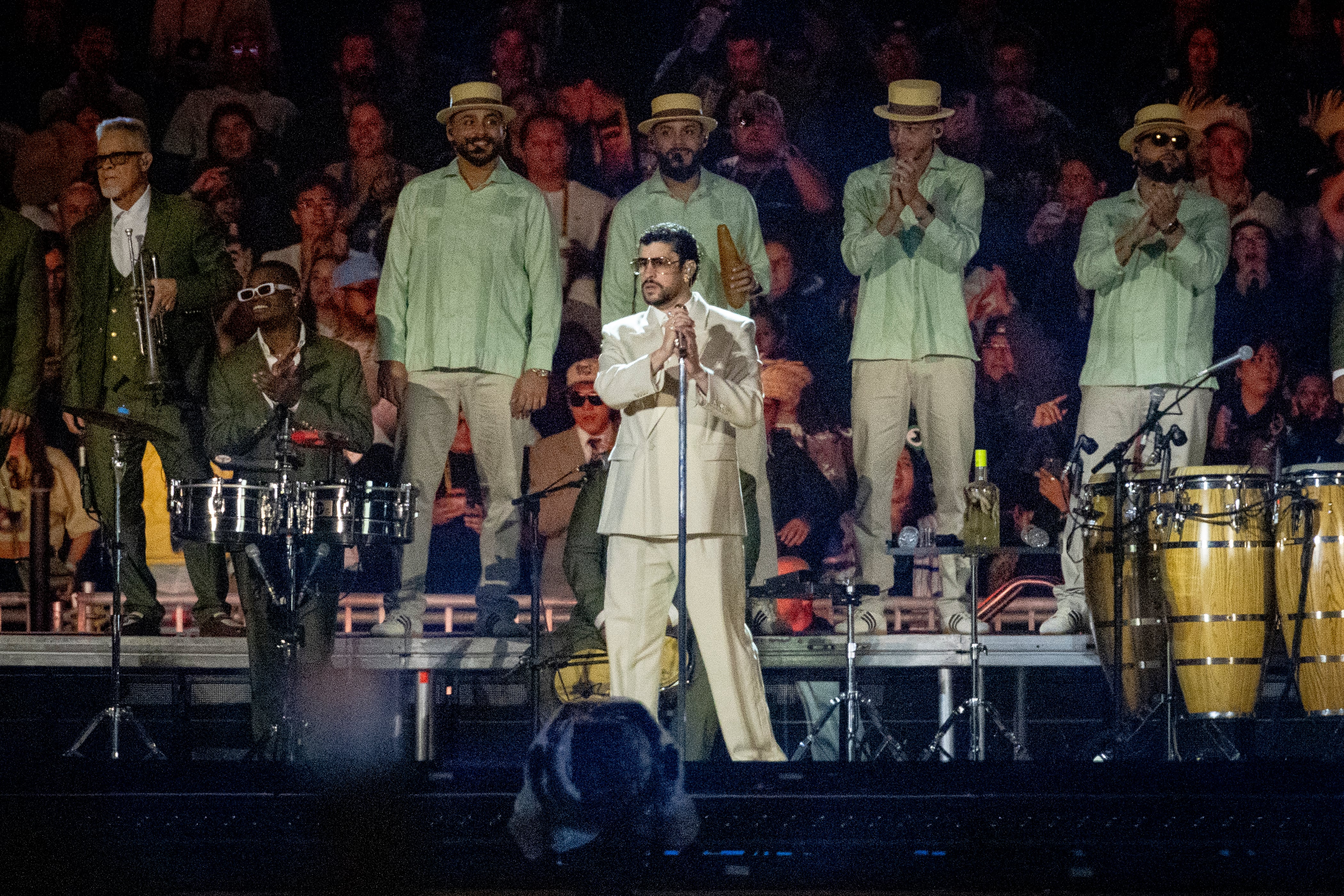 Bad Bunny en concierto en CDMX