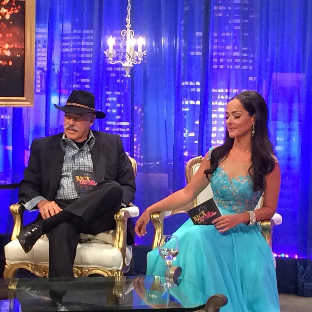 Andrea García y su papá, Andrés García