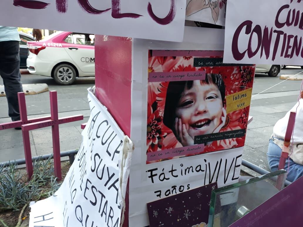 Recuerdan a Fátima en la antimonumenta.
