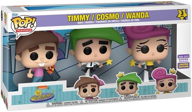 Funko Pop! de Cosmo y Wanda con Timmy Turner