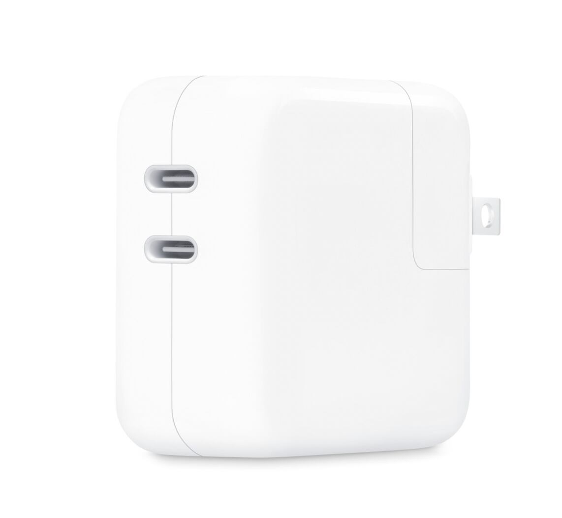 Adaptador de corriente de 35 W con dos puertos USB-C para iPhone 15