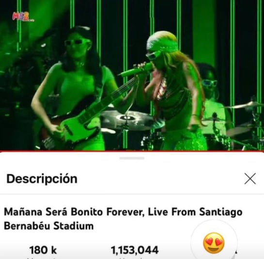 Karol G rompe Youtube con transmisión en vivo de su concierto en España