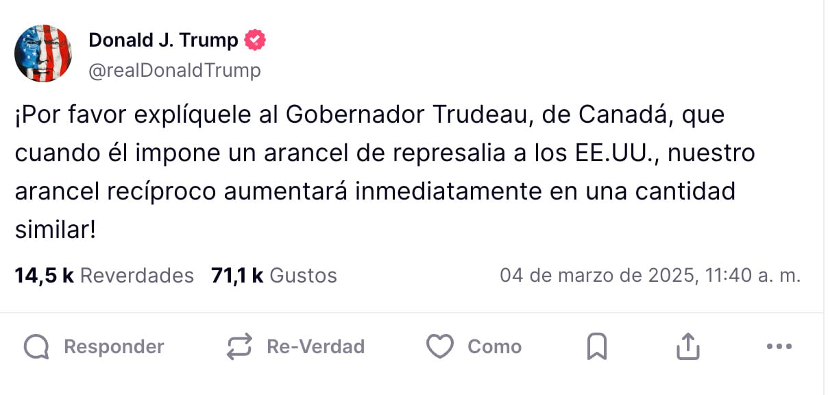 Donald Trump se burla de Justin Trudeau
