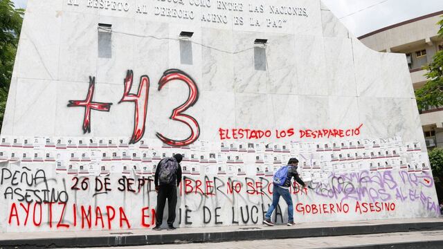 Marcha por los 10 años de la desaparición de los 43 normalistas de Ayotzinapa