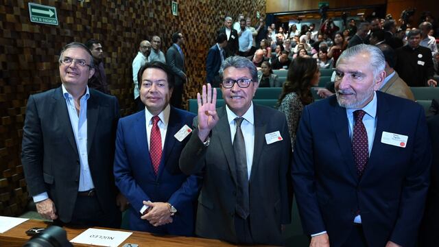 Marcelo Ebrard, Mario Delgado, Ricardo Monreal y Adán Augusto López, estuvieron presentes en la reunión que sostuvo la candidata presidencial de Morena, Claudia Sheinbaum con el episcopado mexicano