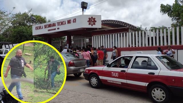 Personas armadas dentro de secundaria en Veracruz