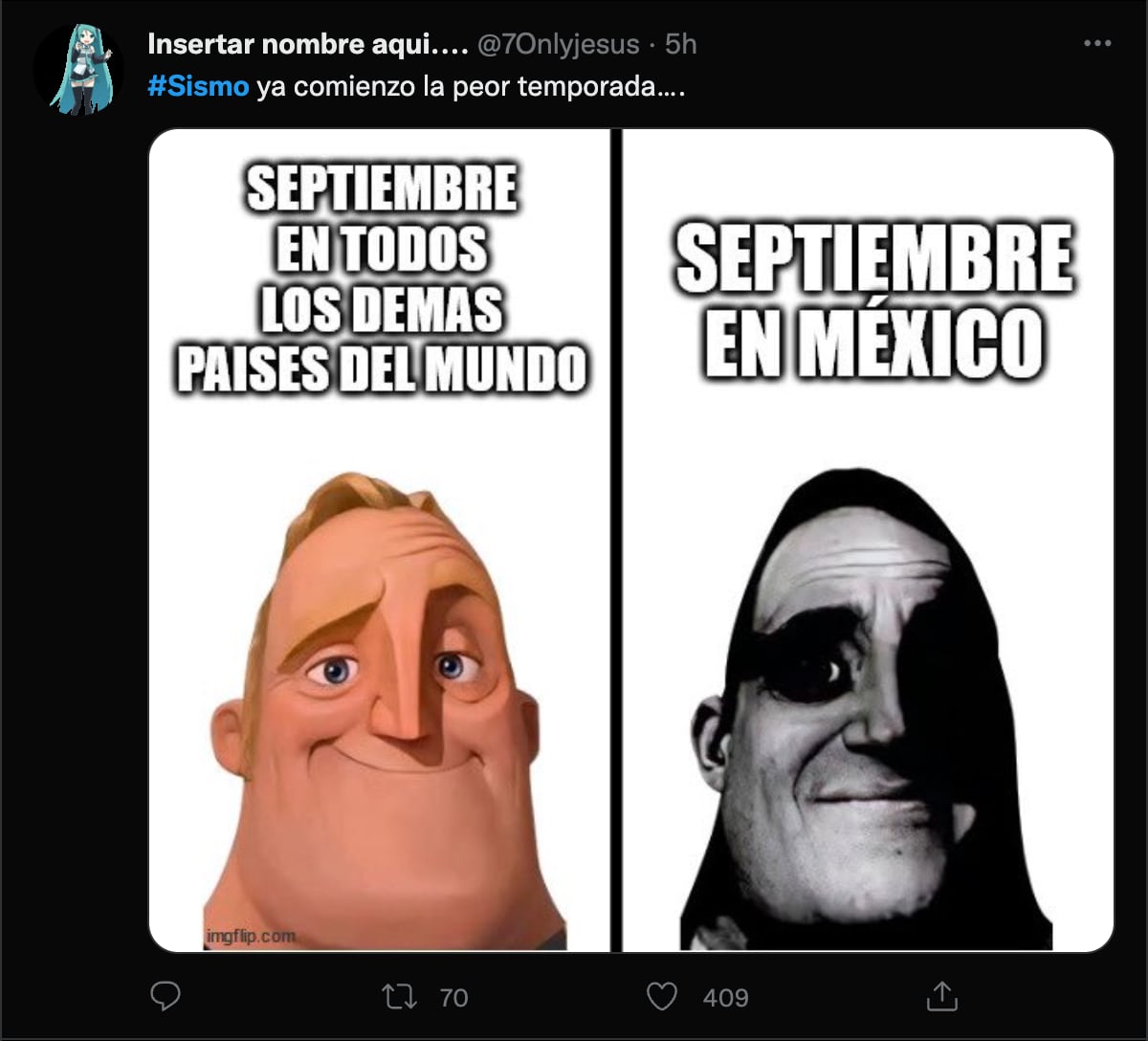 Memes de septiembre, el mes de los sismos