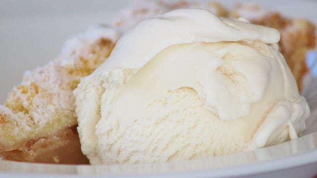 Helado sabor a vainilla