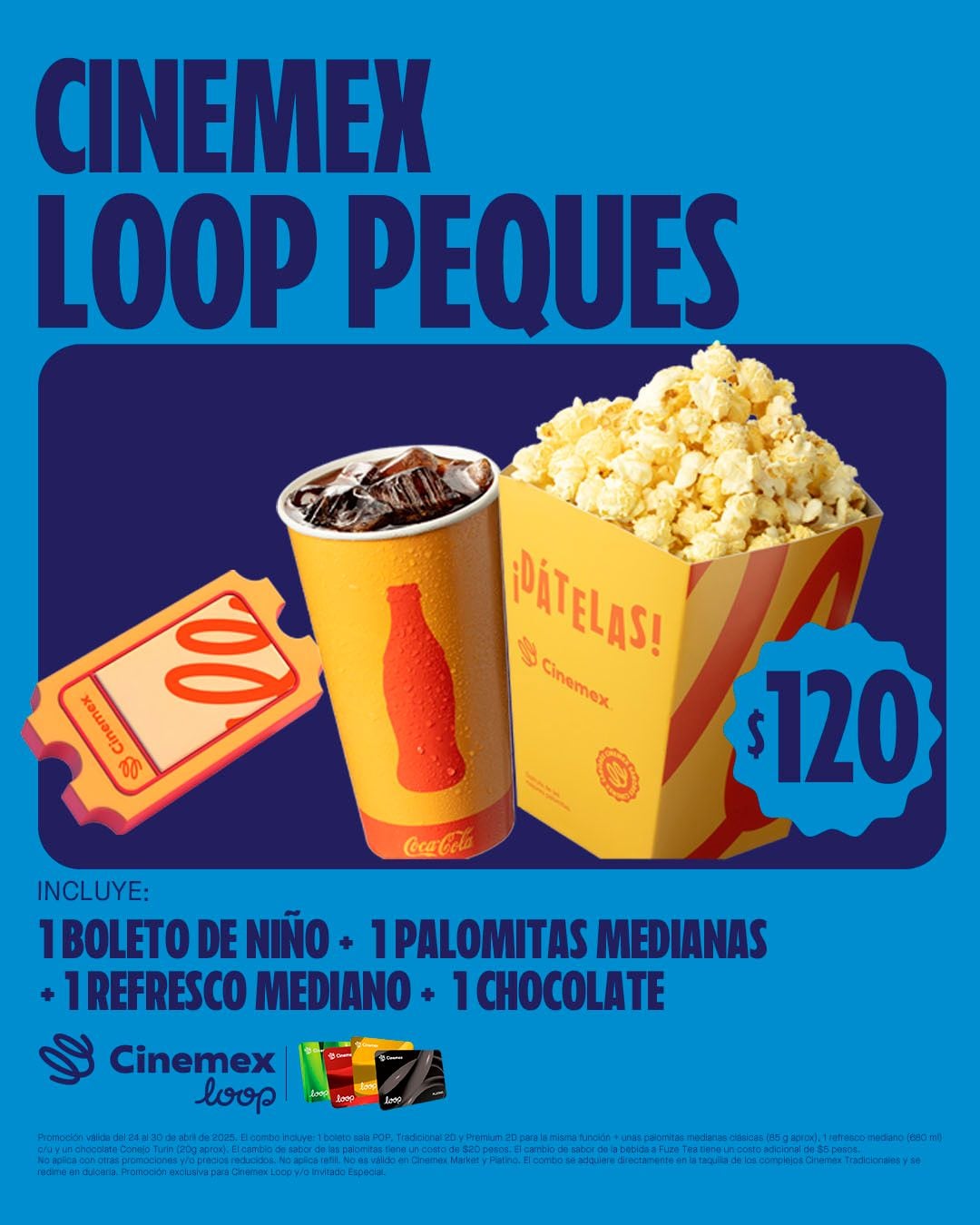 Combo para ‘peques’ en Cinemex