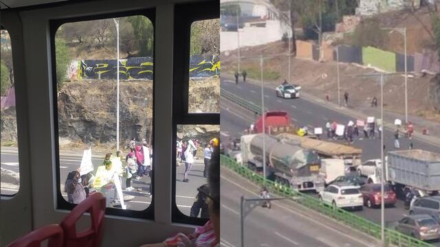 Arman nuevo bloqueo en la Autopista México-Pachuca con dirección a CDMX