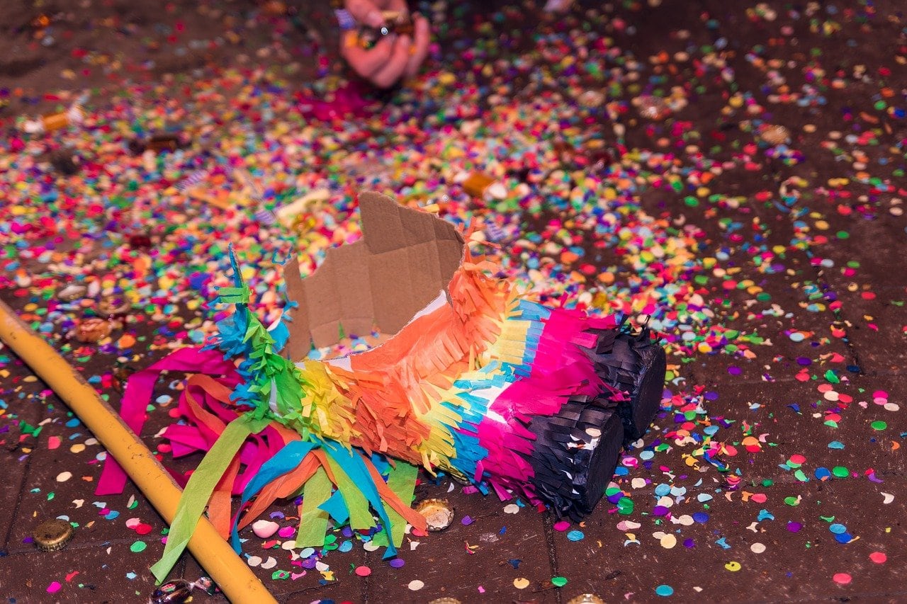 Piñata rota