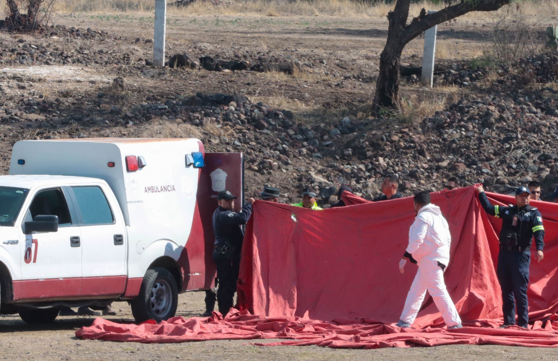 Accidente de globo en Teotihuacán