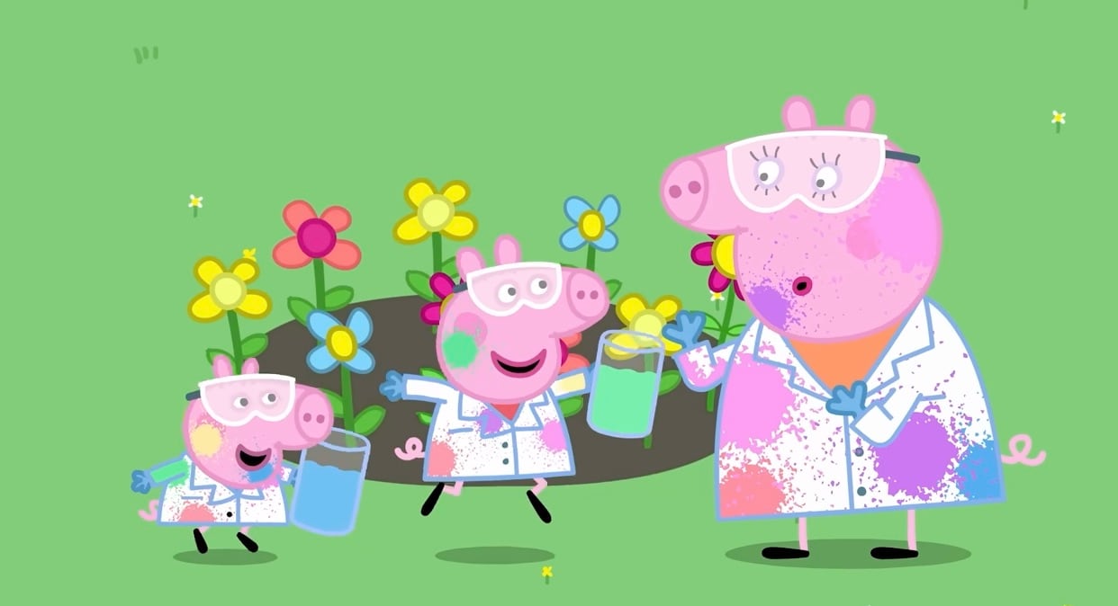 La fiesta de pintura de Peppa Pig