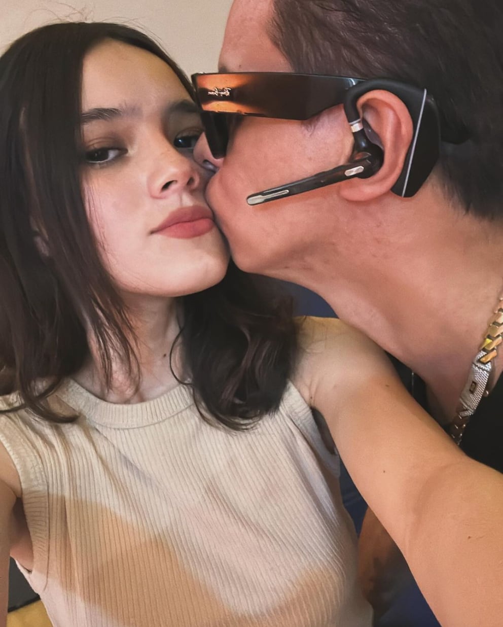 Alex Marín y su novia, Lesly Marín