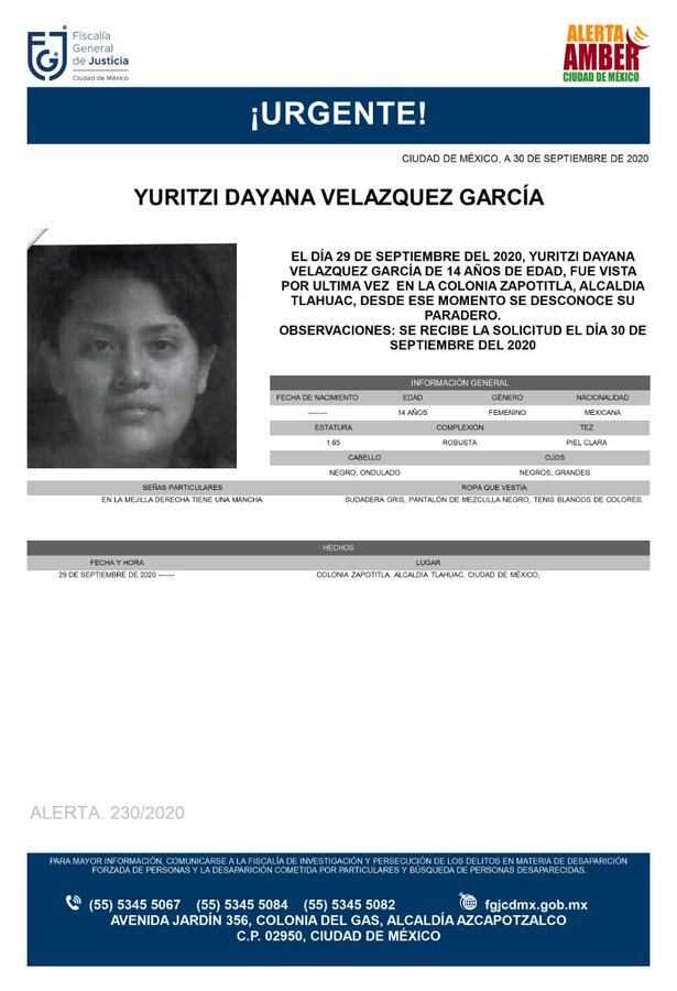 Ficha de búsqueda de Yuritzi