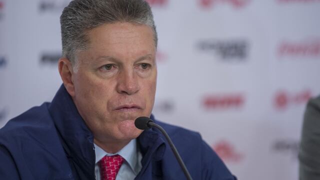 Peláez en conferencia de prensa