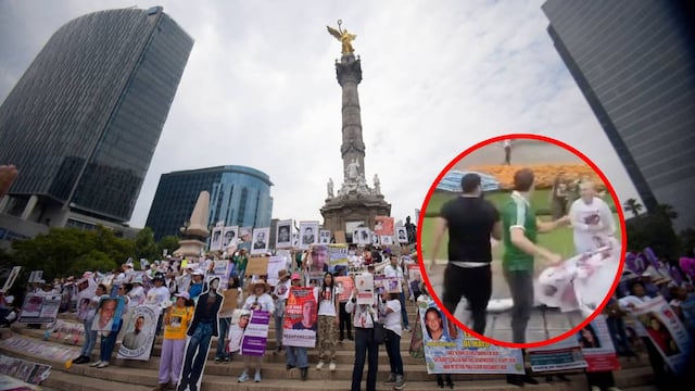 Confrontación entre aficionados y madres de desaparecidos