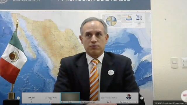 Hugo López-Gatell desde su oficina