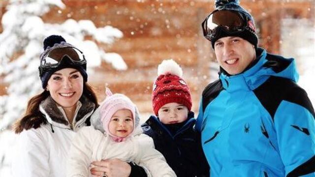 Kate y Guillermo disfrutaron de unas vacaciones cortas en la nieve.