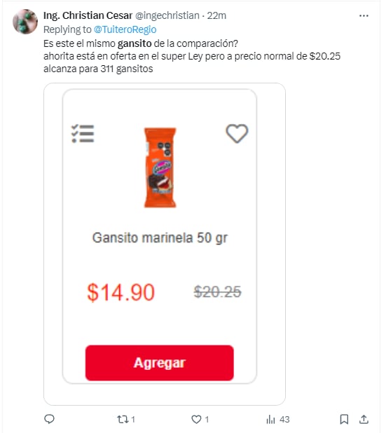 Memes por el precio del Gansito