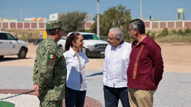 Claudia Sheinbaum y AMLO supervisan nueva sede de aduanas en Tamaulipas