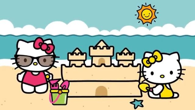 Capítulo Hello Kitty se va a la playa con su familia por Día de Planificar tus vacaciones