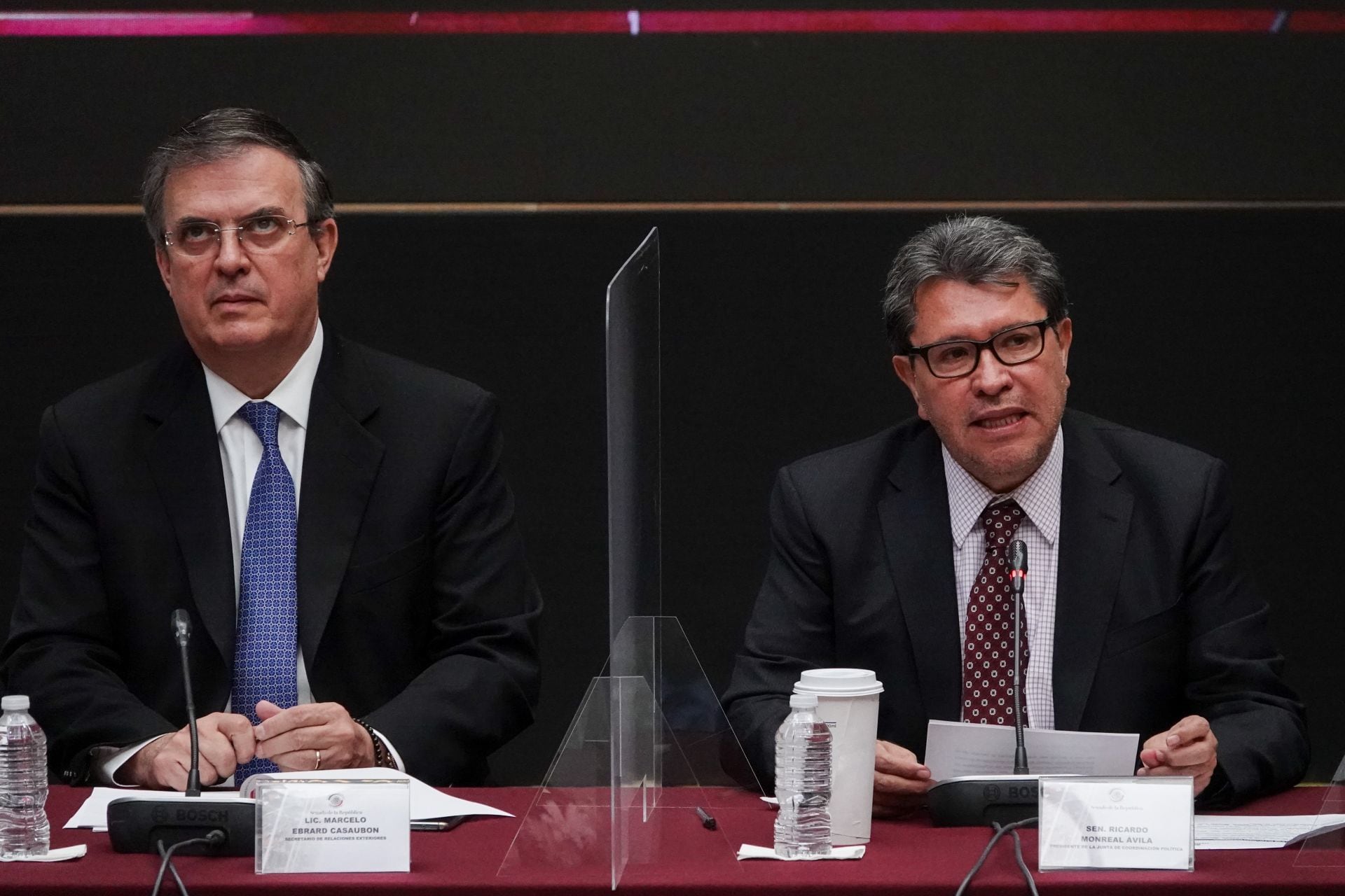 Marcelo Ebrard y Ricardo Monreal