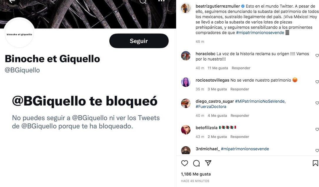Bloqueo a Beatriz Gutiérrez