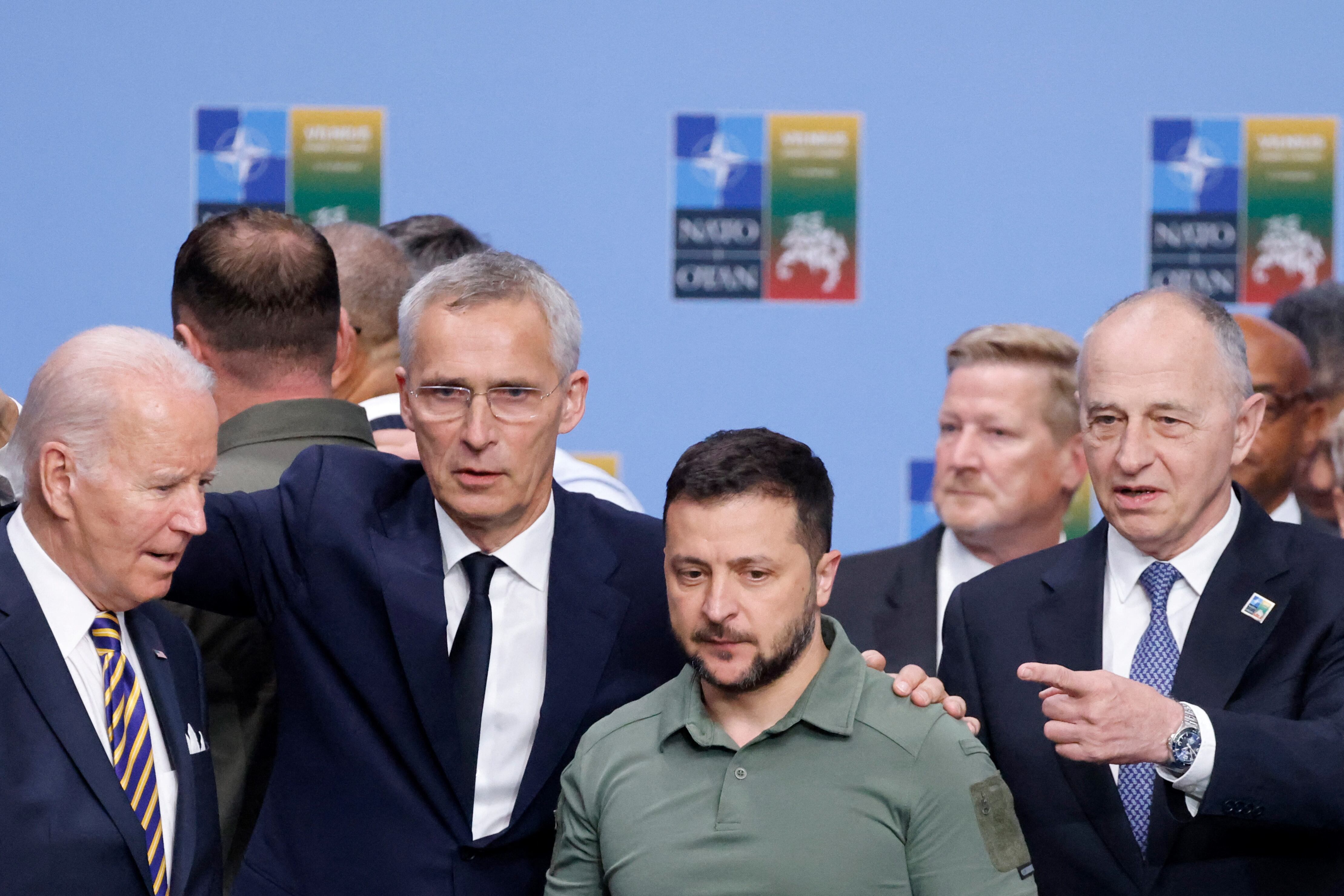 Volodímir Zelenski en cumbre de la OTAN en Vilna, Lituania
