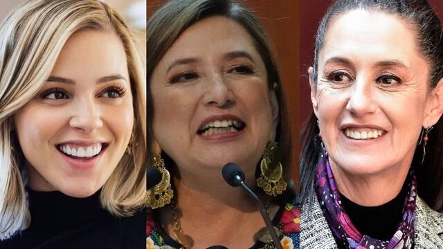 Mariana Rodríguez, Xóchitl Gálvez y Claudia Sheinbaum