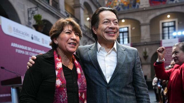 Delfina Gómez y Mario Delgado