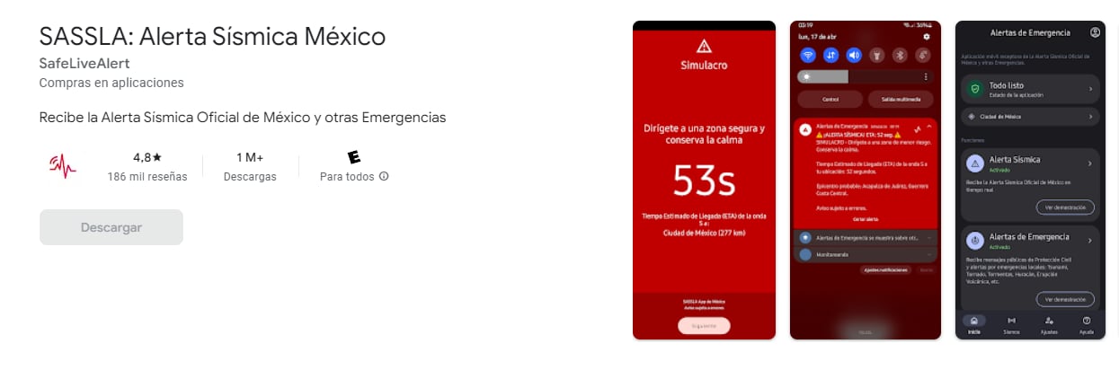 SASSLA, app para sismo en México