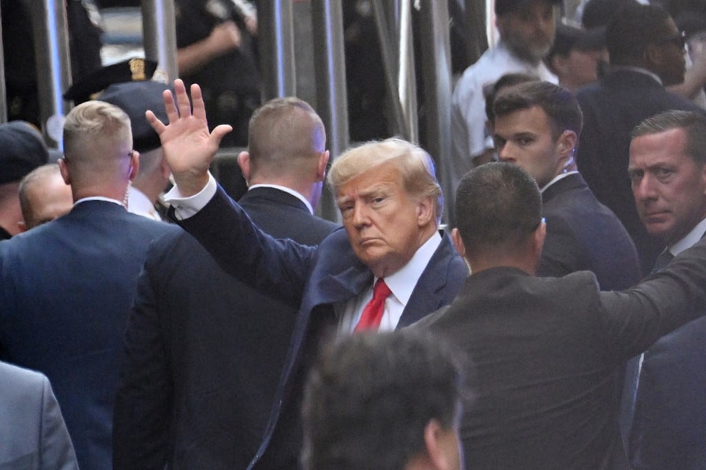 Donald Trump llega al Tribunal de Manhattan