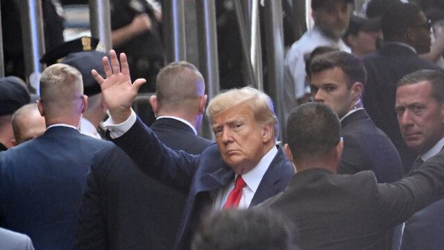 Donald Trump llega al Tribunal de Manhattan